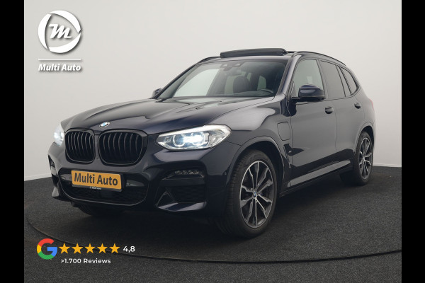 BMW X3 xDrive30e M Sport PHEV 293pk Dealer O.H. | Trekhaak Af Fabriek | Panodak | Head Up | Adaptive Cruise | 360 Camera | Harman & Kardon | Lederen Sportstoelen Memory & Verwarmd | Keyless | Blis | Stuur Verwarmd | 20"L.M | Apple Carplay  | Plug In Hybrid |