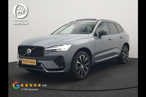 Volvo XC60 T6 AWD Plus Dark PHEV 350pk Dealer O.H. | Trekhaak Af Fabriek | Panodak | 360 Camera | Adaptive Cruise | Lederen Sportstoelen Memory & Verwarmd | 20'' L.M. | Keyless | Blis | Google Assistant | Apple Carplay | Stuur Verwarmd | DAB  | Plug In Hybrid |