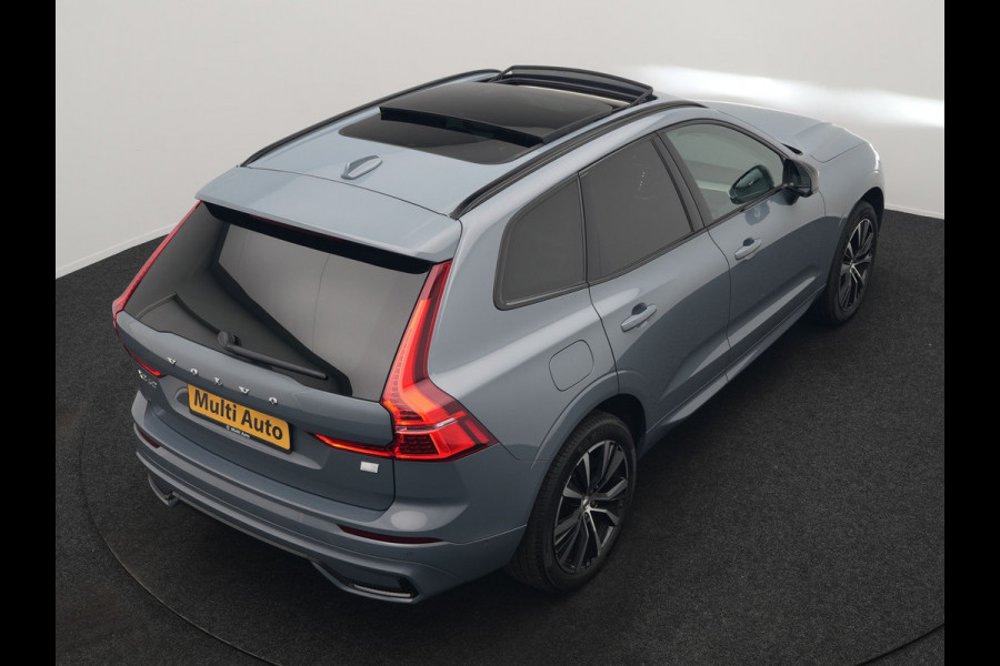 Volvo XC60 T6 AWD Plus Dark PHEV 350pk Dealer O.H. | Trekhaak Af Fabriek | Panodak | 360 Camera | Adaptive Cruise | Lederen Sportstoelen Memory & Verwarmd | 20'' L.M. | Keyless | Blis | Google Assistant | Apple Carplay | Stuur Verwarmd | DAB  | Plug In Hybrid |
