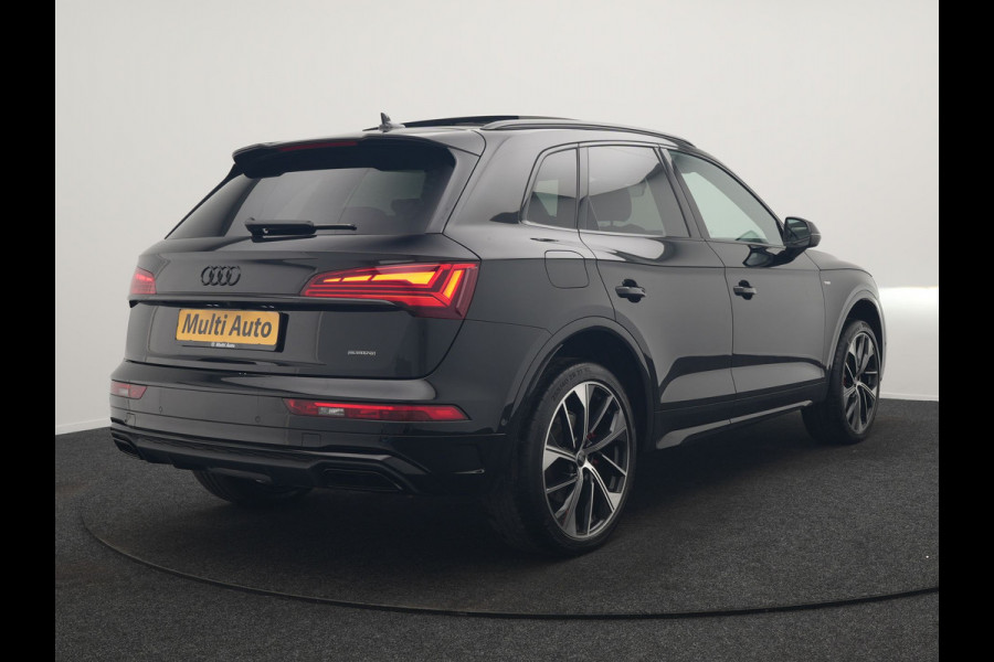 Audi Q5 50 TFSI e S Line PHEV 300pk Dealer O.H. | Trekhaak Af Fabriek | Panodak | 360 Camera | Adaptive Cruise | Sportstoelen Memory & Verwarmd | Park Assist | Navigatie | DAB | Standkachel | Plug In Hybrid |