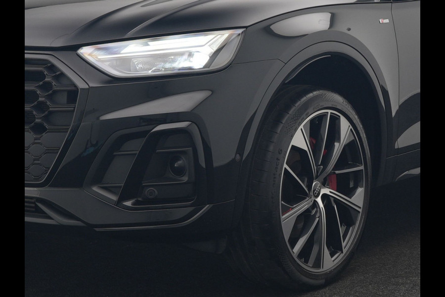 Audi Q5 50 TFSI e S Line PHEV 300pk Dealer O.H. | Trekhaak Af Fabriek | Panodak | 360 Camera | Adaptive Cruise | Sportstoelen Memory & Verwarmd | Park Assist | Navigatie | DAB | Standkachel | Plug In Hybrid |
