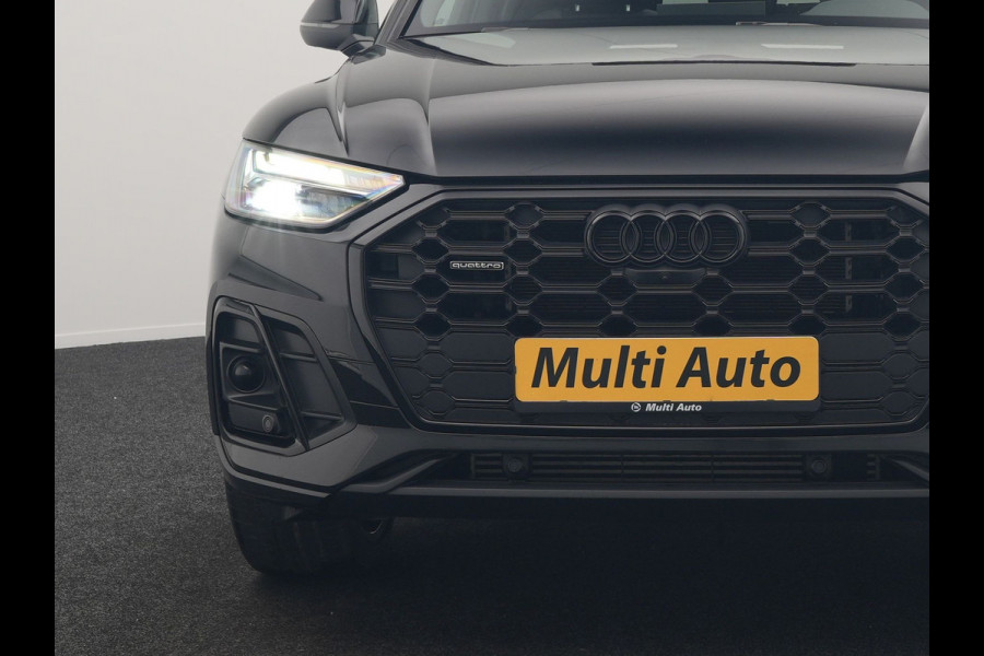 Audi Q5 50 TFSI e S Line PHEV 300pk Dealer O.H. | Trekhaak Af Fabriek | Panodak | 360 Camera | Adaptive Cruise | Sportstoelen Memory & Verwarmd | Park Assist | Navigatie | DAB | Standkachel | Plug In Hybrid |