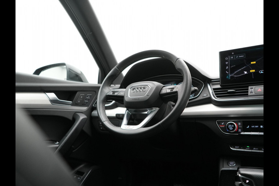 Audi Q5 50 TFSI e S Line PHEV 300pk Dealer O.H. | Trekhaak Af Fabriek | Panodak | 360 Camera | Adaptive Cruise | Sportstoelen Memory & Verwarmd | Park Assist | Navigatie | DAB | Standkachel | Plug In Hybrid |