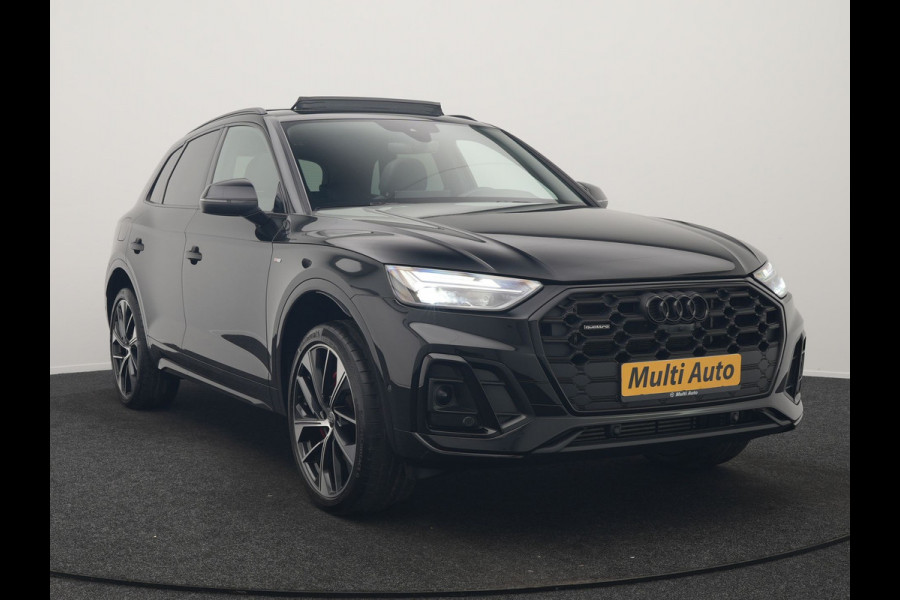 Audi Q5 50 TFSI e S Line PHEV 300pk Dealer O.H. | Trekhaak Af Fabriek | Panodak | 360 Camera | Adaptive Cruise | Sportstoelen Memory & Verwarmd | Park Assist | Navigatie | DAB | Standkachel | Plug In Hybrid |