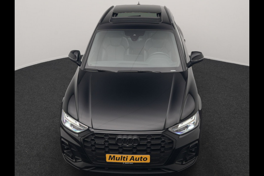 Audi Q5 50 TFSI e S Line PHEV 300pk Dealer O.H. | Trekhaak Af Fabriek | Panodak | 360 Camera | Adaptive Cruise | Sportstoelen Memory & Verwarmd | Park Assist | Navigatie | DAB | Standkachel | Plug In Hybrid |