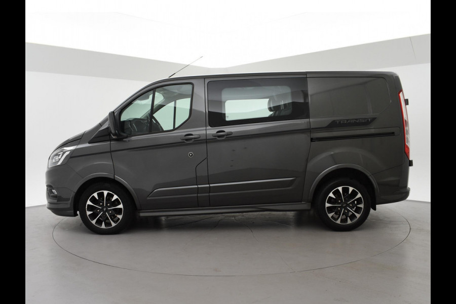 Ford Transit Custom 320 2.0 TDCI 185 PK AUT. SPORT DUBBEL CABINE + 2 SCHUIFDEUREN | ADAPTIVE CRUISE | WINTER PACK