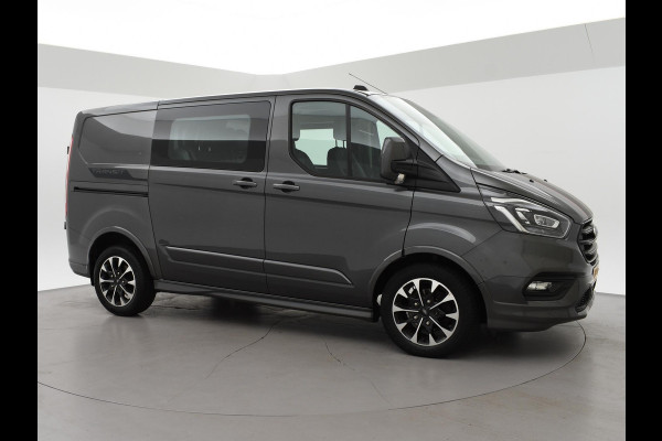 Ford Transit Custom 320 2.0 TDCI 185 PK AUT. SPORT DUBBEL CABINE + 2 SCHUIFDEUREN | ADAPTIVE CRUISE | WINTER PACK