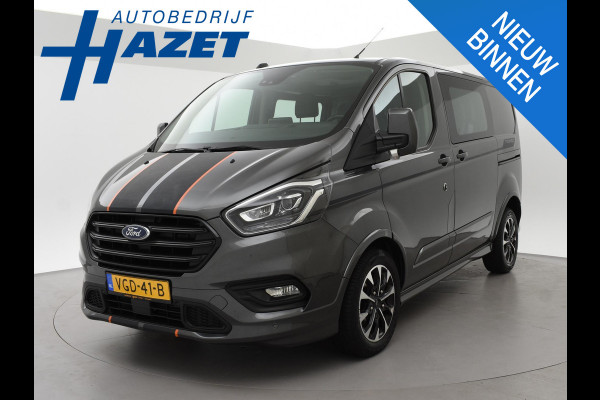 Ford Transit Custom 320 2.0 TDCI 185 PK AUT. SPORT DUBBEL CABINE + 2 SCHUIFDEUREN | ADAPTIVE CRUISE | WINTER PACK