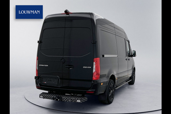 Mercedes-Benz Sprinter 319 1.9 CDI L2H2 30 Jahre Edition Leder Vanstep Full black Zonneklep met Led MAK Safari 3500kg Trekhaak Betimmering Navigatie