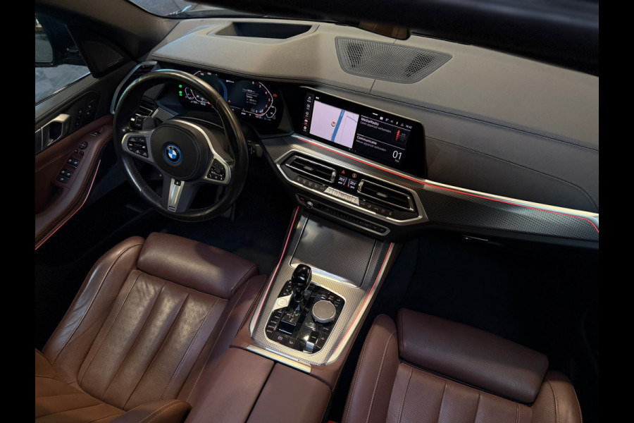 BMW X5 XDrive45e M-SPORT|PANO|HuD|H&K|360CAM|MASSAGE|TREKHAAK|PREMIUM SELECTION|SFEERVERLICHTING|VOL!