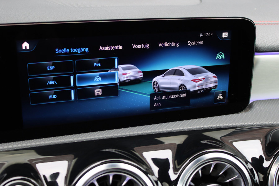 Mercedes-Benz CLA-Klasse 250 e AMG Line Premium+ | Panoramadak | Distronic+ | Memory | HUD | Trekhaak | Keyless Go | Surround Camera | Sfeerverlichting | Multibeam LED |