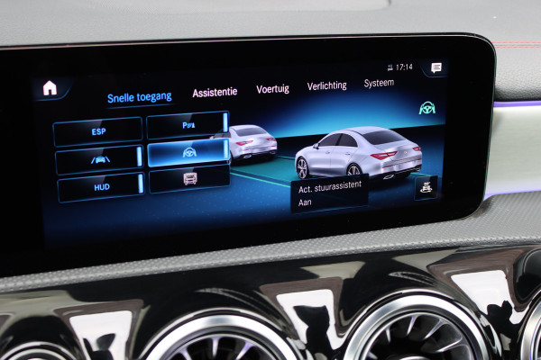 Mercedes-Benz CLA-Klasse 250 e AMG Line Premium+ | Panoramadak | Distronic+ | Memory | HUD | Trekhaak | Keyless Go | Surround Camera | Sfeerverlichting | Multibeam LED |