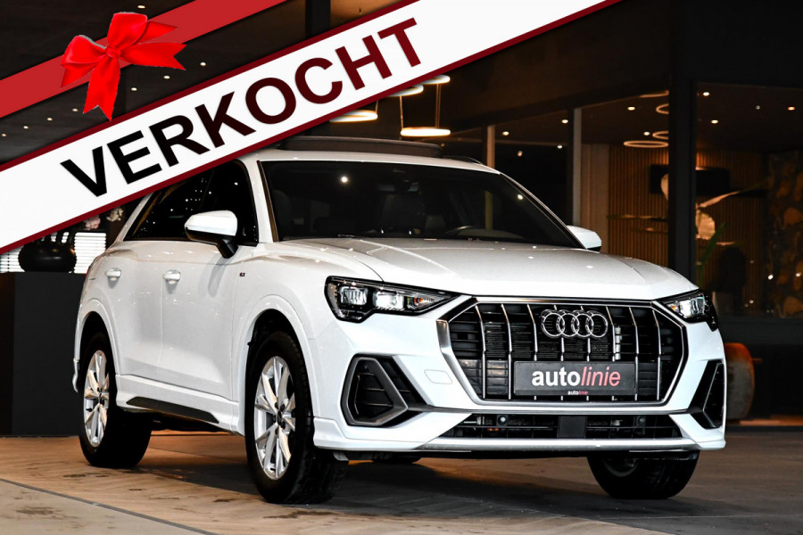 Audi Q3 45 TFSI e 3x S-Line. Pano, ACC, Dodehoek, Lane assist!
