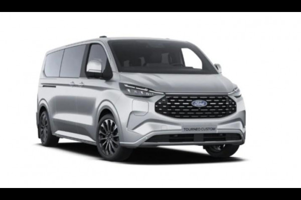 Ford Transit Custom Tourneo 340 2.5 PHEV L2H1 Titanium X 233pk | 16-weg elek. AGR-stoel | Handsfree elektrische dubbele zijschuifdeuren | Panoramadak | 15 B&O speaker | Inklapbare trekhaak | Verwarmbaar stuurwiel | Verwarmbare en elektrisch verstelbare stoelen tweede zitrij | Draadloos opladen