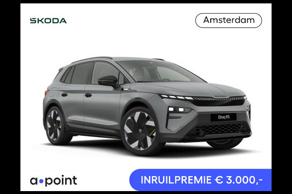 Škoda Elroq 85X RS | 4x4 aandrijving | 340 PK | Warmtepomp | Matt kleur | Adaptief onderstel | 21" lichtmetaal |