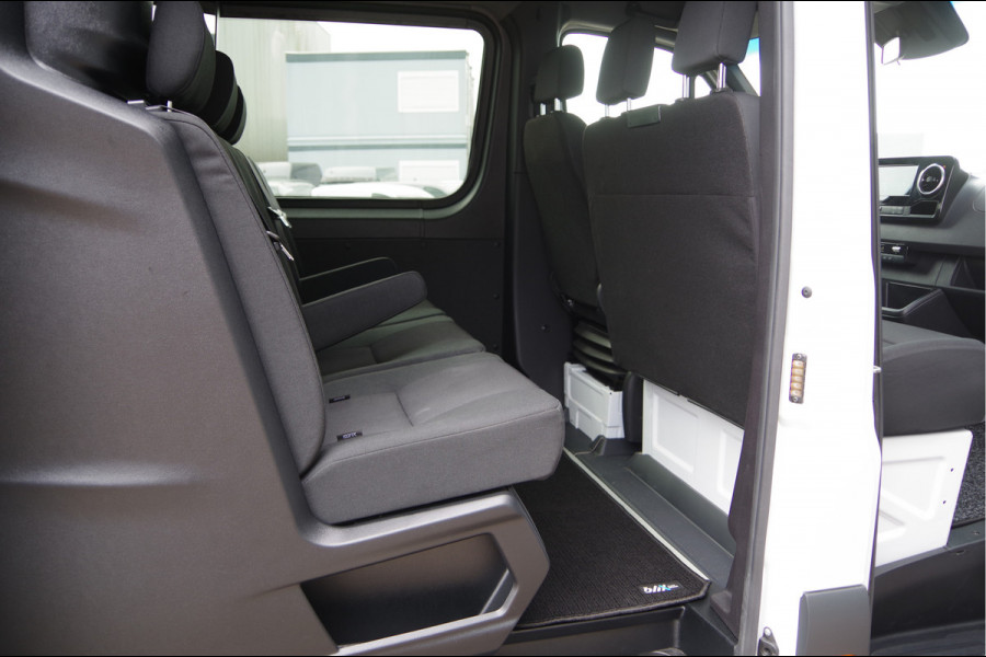 Mercedes-Benz Sprinter 319 3.0 V6 L2H1 DC-6P, 3.5T TREKHAAK, LED, ADAPT. CRUISE, MBUX 10'', CAMERA, NAVI, GEVEERDE STOEL, DUBBELE CABINE, DUBBEL CABINE