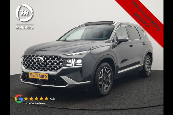 Hyundai Santa Fe 1.6 T-GDI Comfort Smart Sky PHEV 266pk Dealer O.H. | Trekhaak Afn. | Panodak | Adaptive Cruise | Camera | Krell Audio | Lederen Sportstoelen Verwarmd | Apple Carplay | Keyless | Blis | Stuur Verwarmd | Navigatie | DAB | Plug In Hybrid
