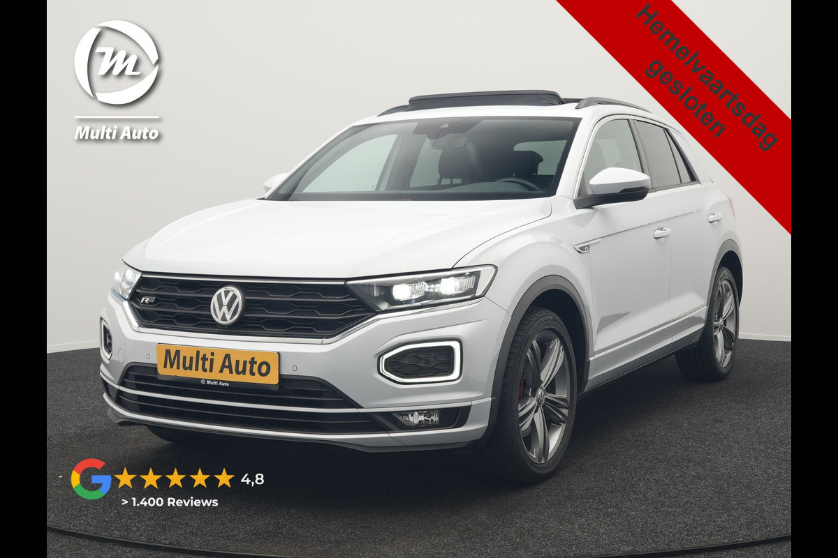 Volkswagen T-Roc 1.5 TSI R-Line 150pk Dealer O.H. | Trekhaak Afn. | Panodak | Adaptive Cruise | Camera | Sportstoelen Verwarmd | Keyless | Apple Carplay | Blis | LED Koplampen | Navigatie | DAB |