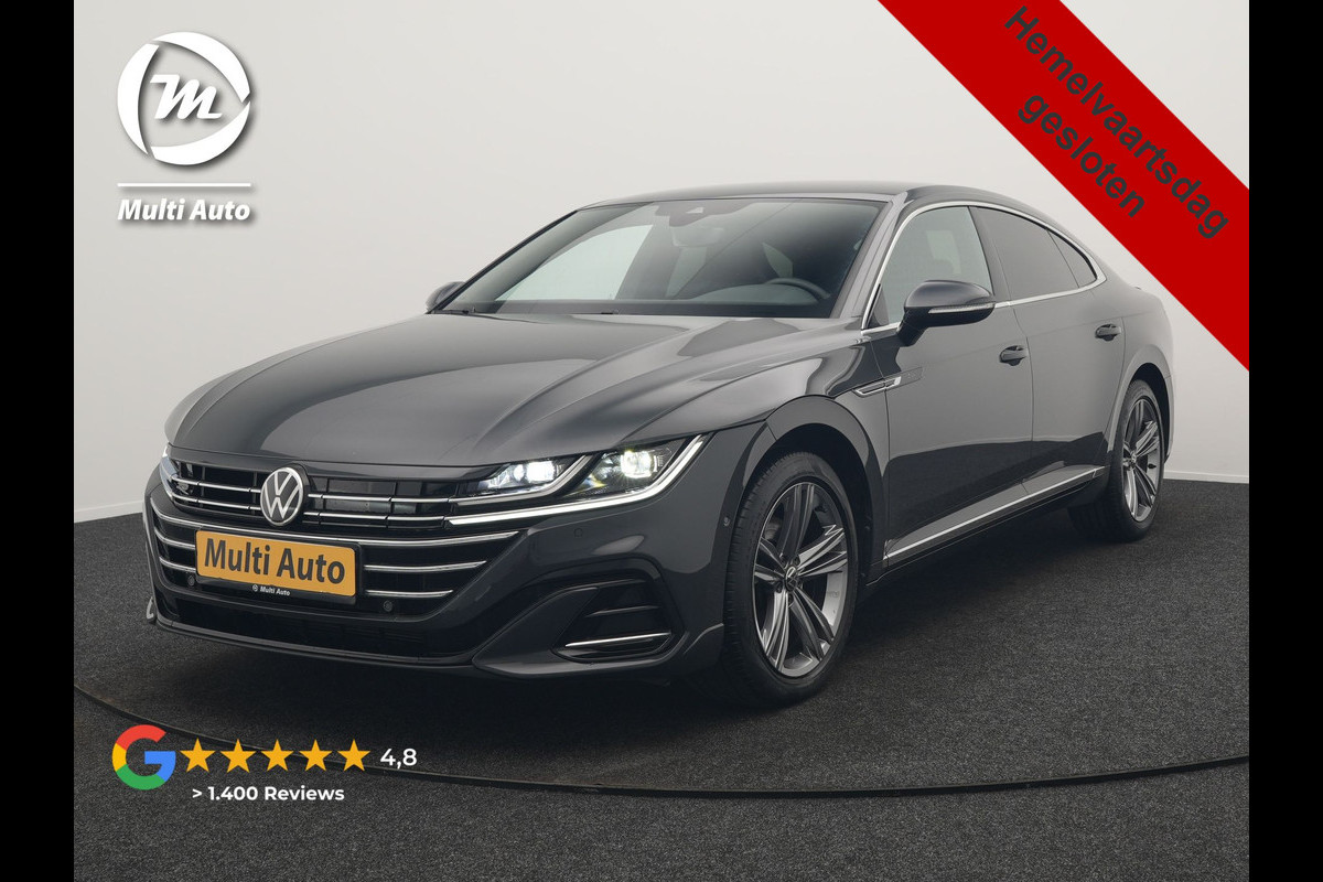 Volkswagen Arteon 1.4 TSI eHybrid R-Line Plug In Hybrid 218pk Dealer O.H. PHEV | Lederen Sportstoelen Memory & Massage | Adaptive Cruise | Camera | Matrix LED | Apple Caplay | Voorstoelen Verwarmd | Blis | Virtual | Navigatie | DAB |