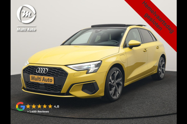 Audi A3 Sportback 40 e-tron Advance Sport PHEV 204pk Dealer O.H. | Panodak | Sportstoelen Verwarmd | Matrix LED | Keyless | Blis | Virtual Cockpit | Navigatie | DAB | Cruise Control | Plug In Hybrid |