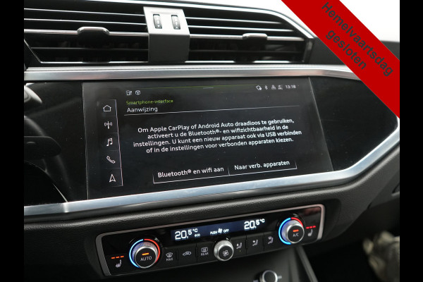 Audi Q3 45 TFSI e PHEV 245pk Dealer O.H. | Trekhaak Af Fabriek | Panodak | Camera | Alcantara Sportstoelen Verwarmd | Apple Carplay | Keyless | Blis | LED Koplampen | Virtual | Navigatie | DAB | Plug In Hybrid |