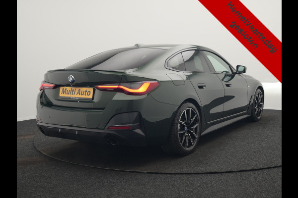 BMW 4 Serie Coupé 430i M Sport 245pk Dealer O.H Sanremo Green | Panodak | Lederen Competition Stoelen Memory & Verwarmd | Adaptive Onderstel | 360 Camera | Harman & Kardon | 19" L.M | Carbon | Apple Carplay | Navigatie | Blis | Virtual | DAB |