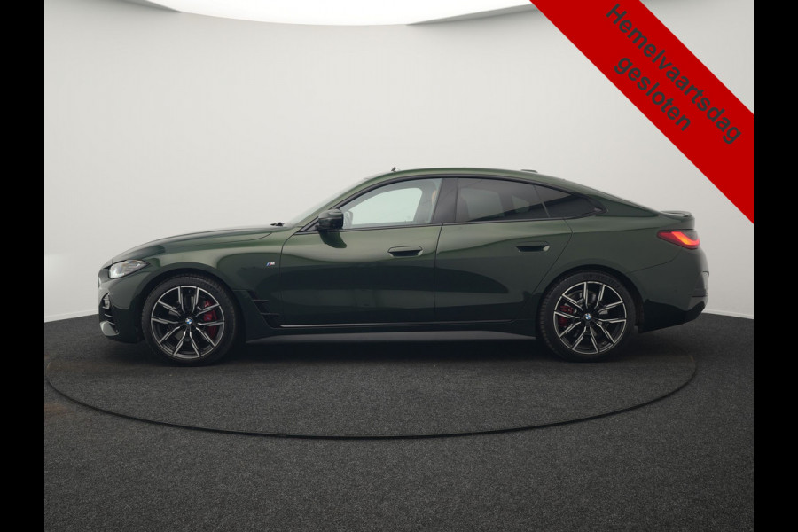 BMW 4 Serie Coupé 430i M Sport 245pk Dealer O.H Sanremo Green | Panodak | Lederen Competition Stoelen Memory & Verwarmd | Adaptive Onderstel | 360 Camera | Harman & Kardon | 19" L.M | Carbon | Apple Carplay | Navigatie | Blis | Virtual | DAB |