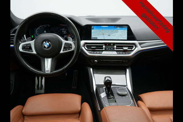 BMW 4 Serie Coupé 430i M Sport 245pk Dealer O.H Sanremo Green | Panodak | Lederen Competition Stoelen Memory & Verwarmd | Adaptive Onderstel | 360 Camera | Harman & Kardon | 19" L.M | Carbon | Apple Carplay | Navigatie | Blis | Virtual | DAB |