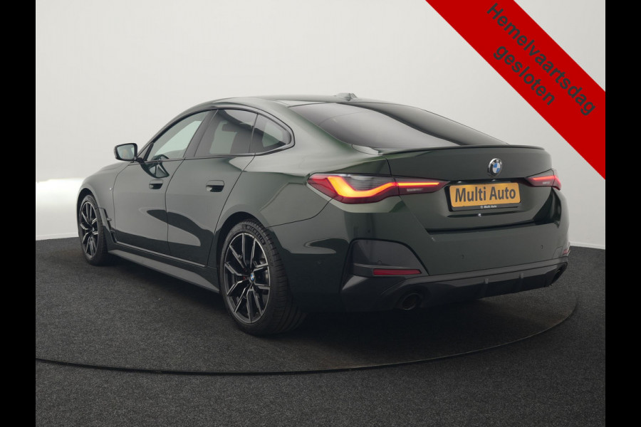 BMW 4 Serie Coupé 430i M Sport 245pk Dealer O.H Sanremo Green | Panodak | Lederen Competition Stoelen Memory & Verwarmd | Adaptive Onderstel | 360 Camera | Harman & Kardon | 19" L.M | Carbon | Apple Carplay | Navigatie | Blis | Virtual | DAB |