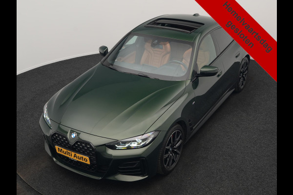 BMW 4 Serie Coupé 430i M Sport 245pk Dealer O.H Sanremo Green | Panodak | Lederen Competition Stoelen Memory & Verwarmd | Adaptive Onderstel | 360 Camera | Harman & Kardon | 19" L.M | Carbon | Apple Carplay | Navigatie | Blis | Virtual | DAB |
