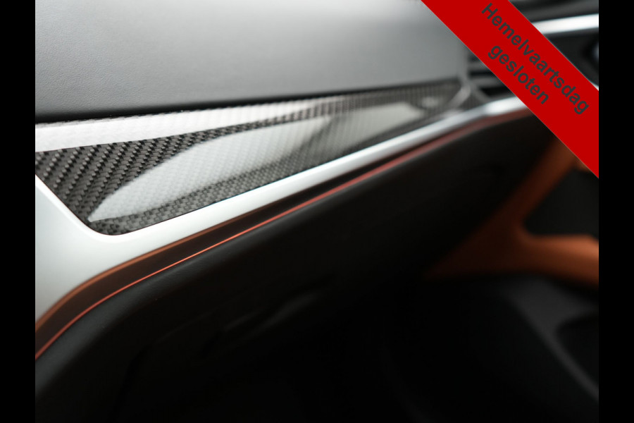 BMW 4 Serie Coupé 430i M Sport 245pk Dealer O.H Sanremo Green | Panodak | Lederen Competition Stoelen Memory & Verwarmd | Adaptive Onderstel | 360 Camera | Harman & Kardon | 19" L.M | Carbon | Apple Carplay | Navigatie | Blis | Virtual | DAB |