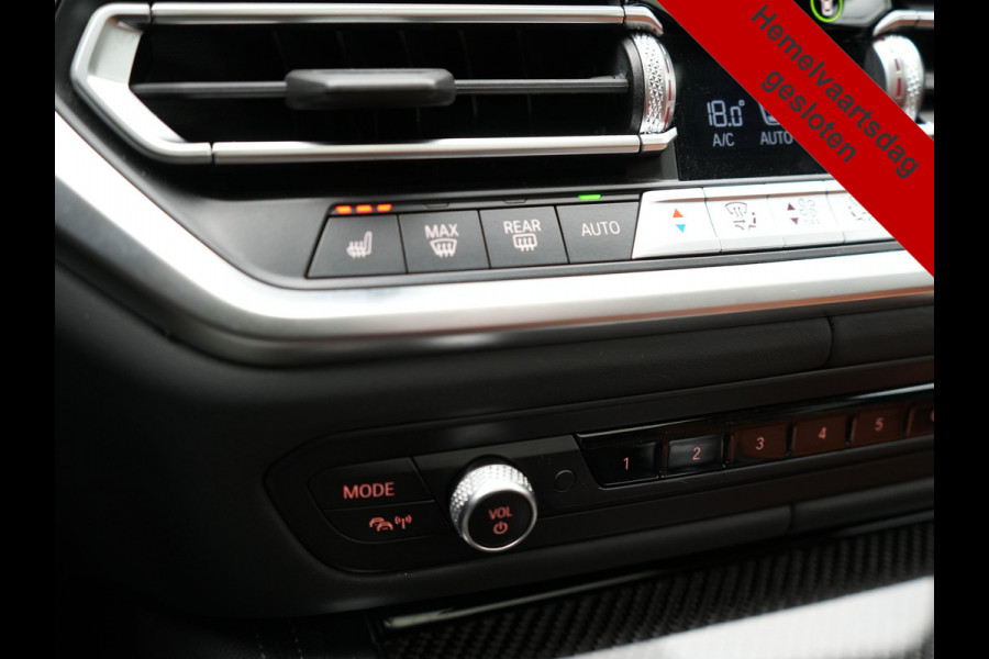 BMW 4 Serie Coupé 430i M Sport 245pk Dealer O.H Sanremo Green | Panodak | Lederen Competition Stoelen Memory & Verwarmd | Adaptive Onderstel | 360 Camera | Harman & Kardon | 19" L.M | Carbon | Apple Carplay | Navigatie | Blis | Virtual | DAB |
