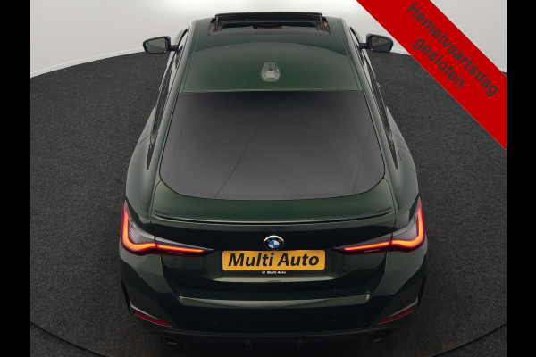 BMW 4 Serie Coupé 430i M Sport 245pk Dealer O.H Sanremo Green | Panodak | Lederen Competition Stoelen Memory & Verwarmd | Adaptive Onderstel | 360 Camera | Harman & Kardon | 19" L.M | Carbon | Apple Carplay | Navigatie | Blis | Virtual | DAB |