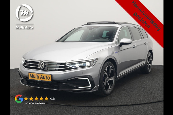 Volkswagen Passat Variant 1.4 TSI GTE Business PHEV 218pk Dealer O.H | Panodak | Adaptive Cruise | 360 Camera | IQ Light | Lederen Sportstoelen Massage & Verwarmd | Blis | Keyless | Apple Carplay | Navigatie | Virtual | DAB | 18"L.M | IQ Drive | Plug In Hybrid |