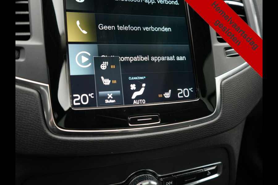 Volvo XC90 T8 Recharge AWD Inscription PHEV 394pk Dealer O.H | Panodak | Adaptive Cruise | Harmen / Kardon | Lederen Sportstoelen Memory & Verwarmd | Camera | Pilot Assist | Keyless | Apple Carplay | Navigatie | Virtual | DAB | Plug In Hybrid |