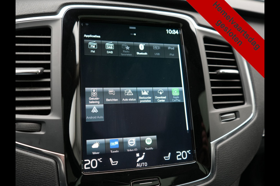 Volvo XC90 T8 Recharge AWD Inscription PHEV 394pk Dealer O.H | Panodak | Adaptive Cruise | Harmen / Kardon | Lederen Sportstoelen Memory & Verwarmd | Camera | Pilot Assist | Keyless | Apple Carplay | Navigatie | Virtual | DAB | Plug In Hybrid |