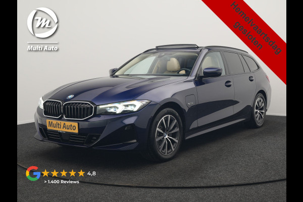 BMW 3 Serie Touring 320e xDrive PHEV 204pk Dealer O.H. | Trekhaak Af Fabriek | Panodak | Adaptive Cruise | Camera | Lederen Sportstoelen Memory & Verwarmd | Widescreen Navi | Blis | Apple Carplay | DAB | Iconic Glow Grille | Plug In Hybrid |
