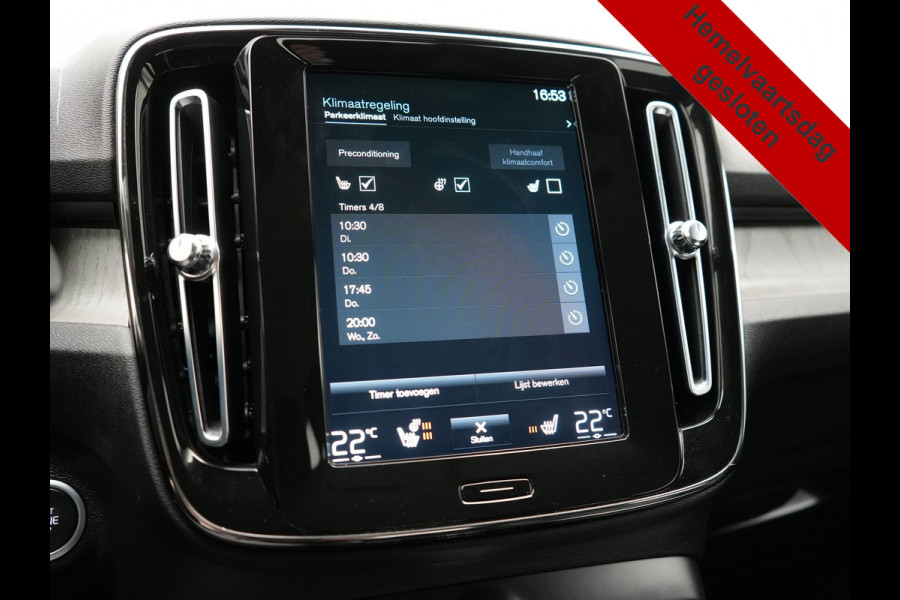 Volvo XC40 T4 Recharge Inscription 211pk PHEV Dealer O.H. | Trekhaak Af Fabriek | Adaptive Cruise | 360 Camera | Lederen Sportstoelen Memory & Verwarmd | Stuur Verwarmd | Apple Carplay | Keyless | Blis | Navigatie | DAB | Plug In Hybrid
