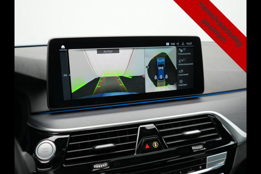 BMW 5 Serie Touring 530e M Sport PHEV 293pk Dealer O.H. | Panodak | Adaptive Cruise | 360 Camera | Harman / Kardon | Lederen Comfortzetels Memory & Verwarmd | Adaptive LED | Apple Carplay | Blis | Sfeerverlichting | Navigatie | DAB | Plug In Hybrid |