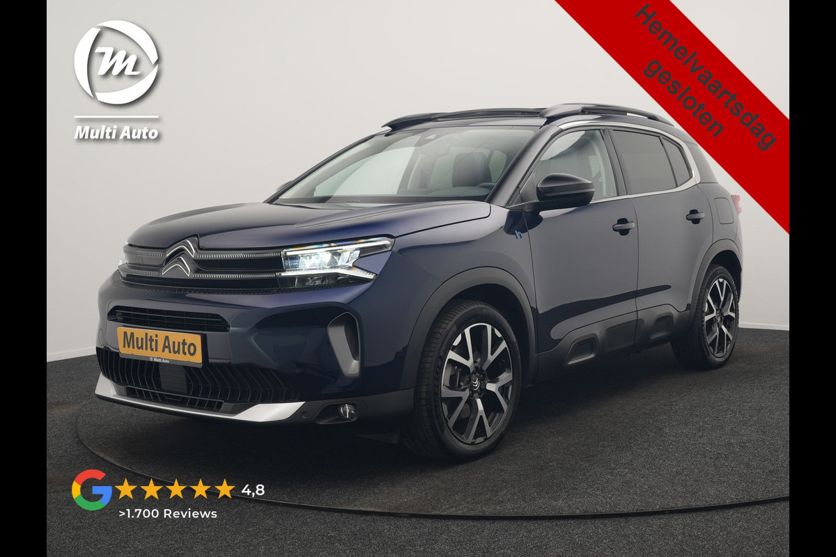 Citroën C5 Aircross 1.6 Shine FACELIFT MODEL PHEV 225pk Dealer O.H. | Panodak | Adaptive Cruise | 360 Camera | Lederen Comfortstoelen Memory & Massage | Stoelverwarming | Apple Carplay | Blis | Keyless | Navigatie | DAB | Plug In Hybrid |