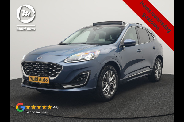 Ford Kuga 2.5 Vignale PHEV 225pk Dealer O.H. | Trekhaak Af Fabriek | Panodak | Adaptive Cruise | 360 Camera | Head Up | Bang & Olufsen | Lederen Sportstoelen Memory & Verwarmd | Stuur Verwarmd | Keyless | Blis | DAB |