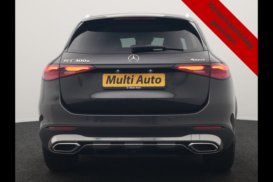 Mercedes-Benz GLC 300e 4MATIC Luxury Line 313pk Dealer O.H. | Trekhaak Af Fabriek | Adaptive Cruise | Camera | Lederen Sportstoelen Memory & Verwarmd | Sfeerverlichting | Blis | Stuur Verwarmd | Navigatie | DAB | Plug In Hybrid |