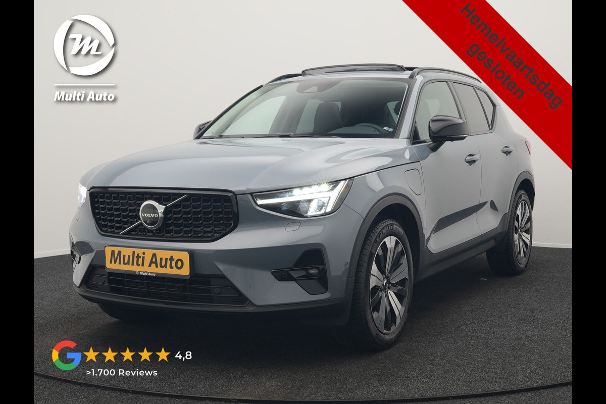 Volvo XC40 T5 Ultimate Dark PHEV 262pk Dealer O.H. | Trekhaak Af Fabriek | Panodak | 360 Camera | Harman & Kardon | Lederen Sportstoelen Memory & Verwarmd | Cruise Control | Apple Carplay | Navigatie | Stuur Verwarmd | Keyless | DAB |