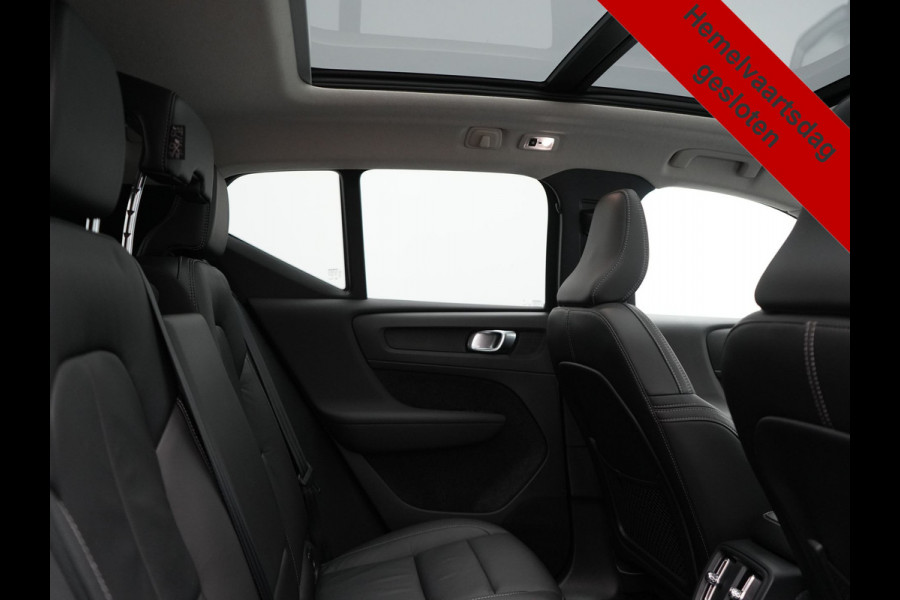 Volvo XC40 T5 Ultimate Dark PHEV 262pk Dealer O.H. | Trekhaak Af Fabriek | Panodak | 360 Camera | Harman & Kardon | Lederen Sportstoelen Memory & Verwarmd | Cruise Control | Apple Carplay | Navigatie | Stuur Verwarmd | Keyless | DAB |