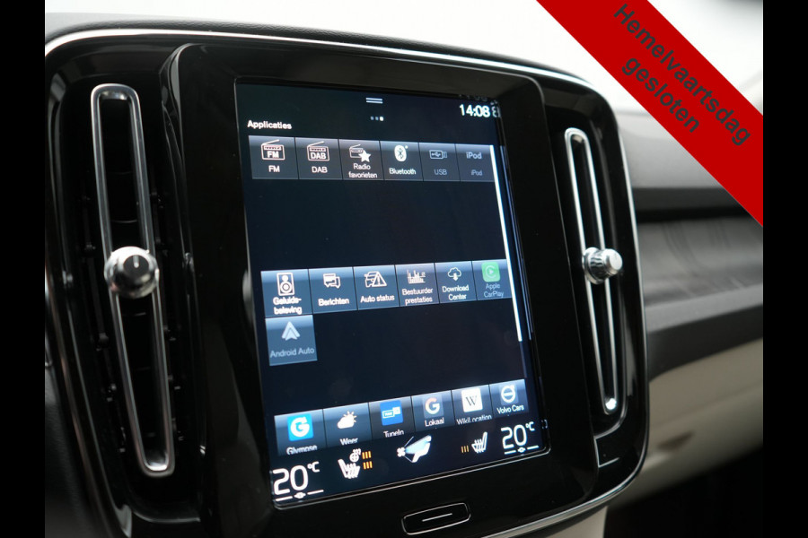 Volvo XC40 T5 Plus Bright PHEV 262pk Dealer O.H | Trekhaak Af Fabriek | Camera | Adaptive Cruise | Harman & Kardon | Lederen Sportstoelen Memory & Verwarmd | Keyless | Blis | Stuur Verwarmd | Navigatie | Virtual | 18"L.M | DAB |