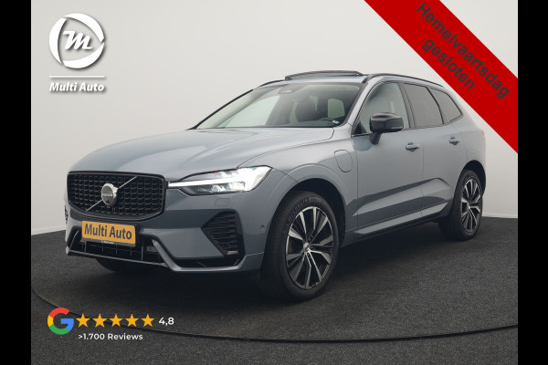 Volvo XC60 T6 AWD Plus Dark PHEV 350pk Dealer O.H. | Trekhaak Af Fabriek | Panodak | 360 Camera | Adaptive Cruise | Lederen Sportstoelen Memory & Verwarmd | 20'' L.M. | Keyless | Blis | Google Assistant | Apple Carplay | Stuur Verwarmd | DAB  | Plug In Hybrid |