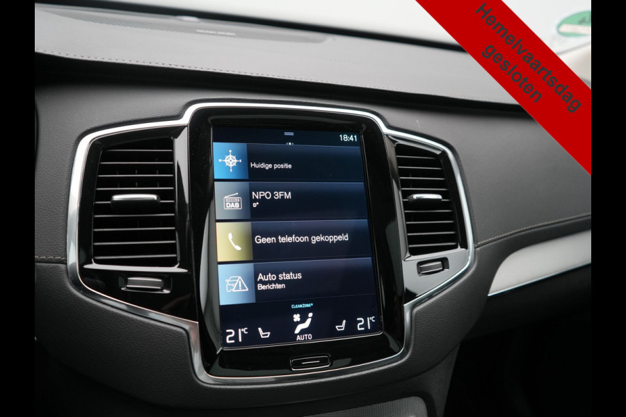 Volvo XC90 T8 Recharge AWD Inscription PHEV 395pk Dealer O.H | Panodak | Head Up | Adaptive Cruise | Lederen Sportstoelen Memory & Verwarmd | Harman / Kardon | 360 Camera | Blis | Apple Carplay | Keyless | Navigatie | Virtual | 21" L.M | DAB | Plug In Hybrid |