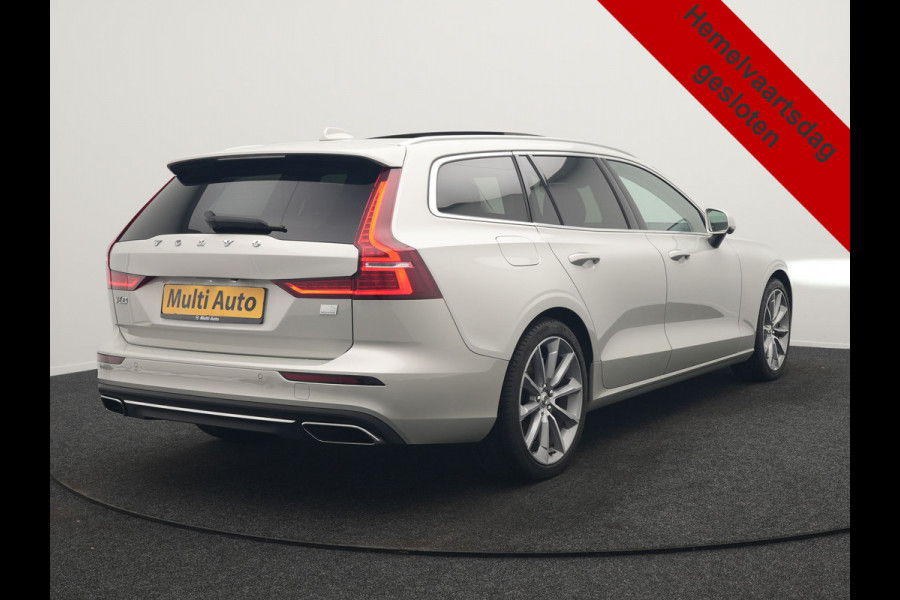 Volvo V60 T6 Recharge AWD Inscription PHEV Long Range 350pk Dealer O.H | Trekhaak Af Fabriek | Panodak | 360 Camera | Harman / Kardon | Lederen Sportstoelen & Stuur Verwarmd | Keyless | Apple Carplay | Virtual | Navigatie | DAB+ | 19"L.M | Plug In Hybrid |