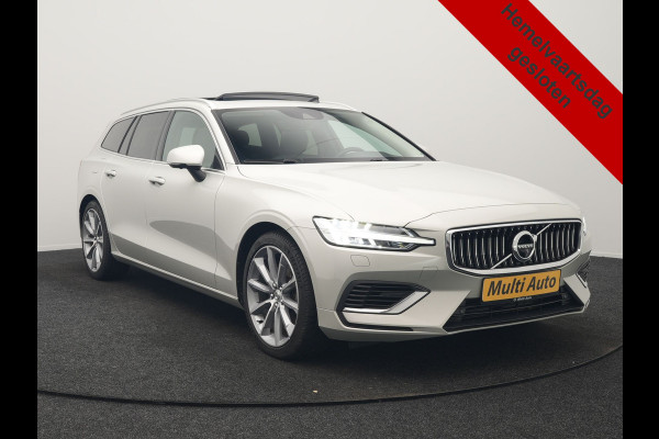 Volvo V60 T6 Recharge AWD Inscription PHEV Long Range 350pk Dealer O.H | Trekhaak Af Fabriek | Panodak | 360 Camera | Harman / Kardon | Lederen Sportstoelen & Stuur Verwarmd | Keyless | Apple Carplay | Virtual | Navigatie | DAB+ | 19"L.M | Plug In Hybrid |