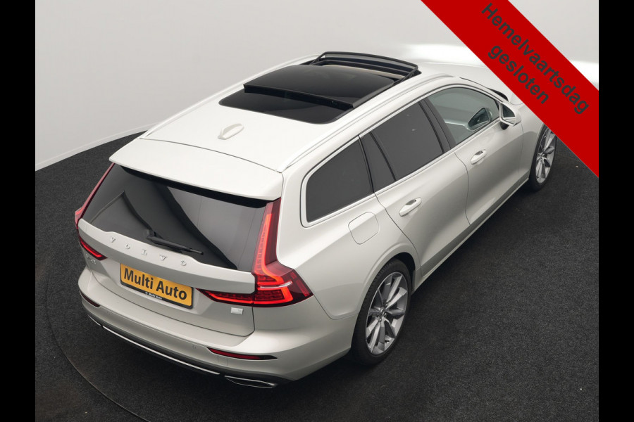 Volvo V60 T6 Recharge AWD Inscription PHEV Long Range 350pk Dealer O.H | Trekhaak Af Fabriek | Panodak | 360 Camera | Harman / Kardon | Lederen Sportstoelen & Stuur Verwarmd | Keyless | Apple Carplay | Virtual | Navigatie | DAB+ | 19"L.M | Plug In Hybrid |